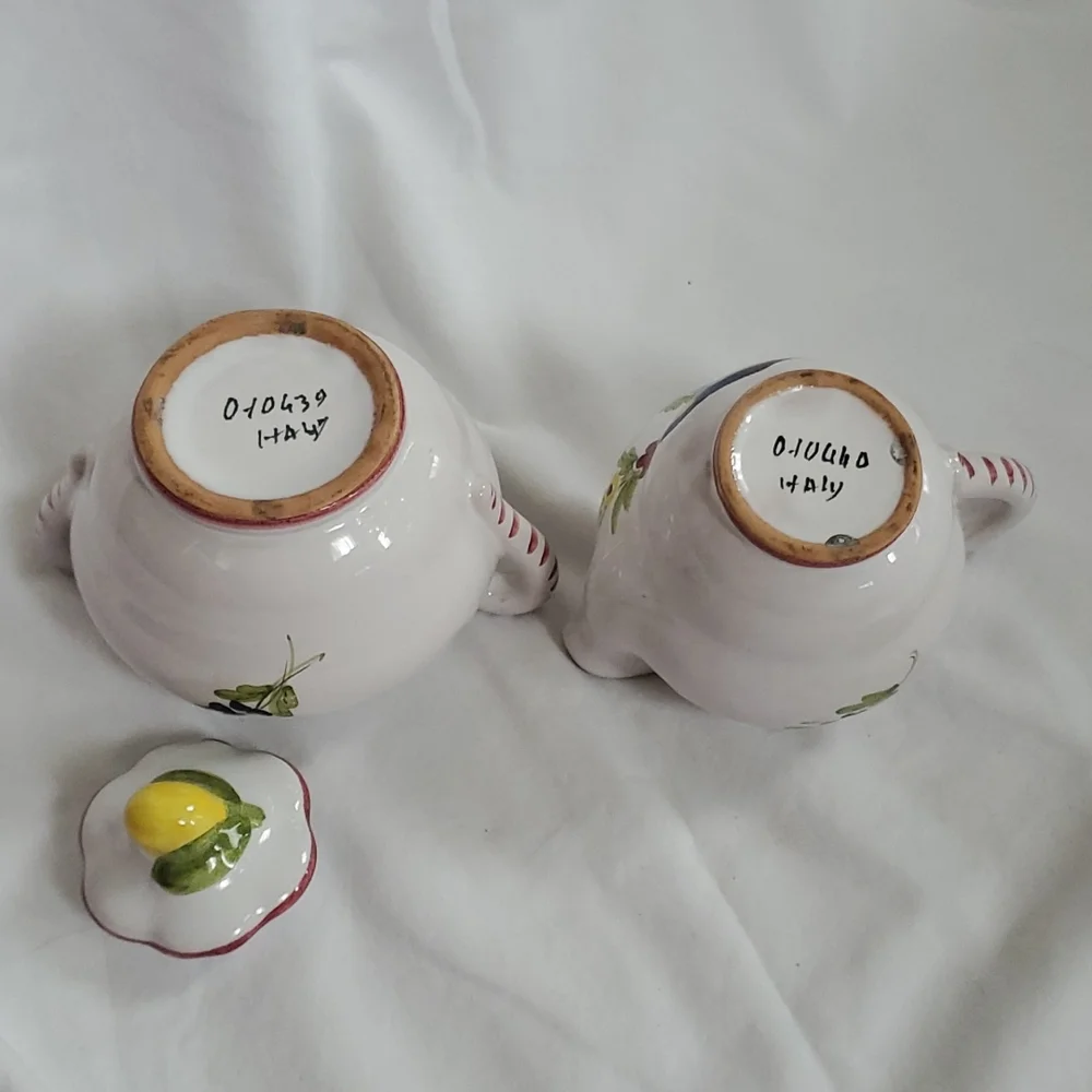 CANTAGALLI Italian cream and sugar set - Picture 4 of 6